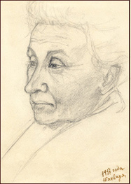 Анна Порфирьевна Хорошкевич. Рис. Л.Н. Хорошкевича Анна Порфирьевна Хорошкевич