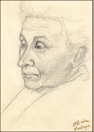 Анна Порфирьевна Хорошкевич. Рис. Л.Н. Хорошкевича Елизавета Порфирьевна Хорошкевич
