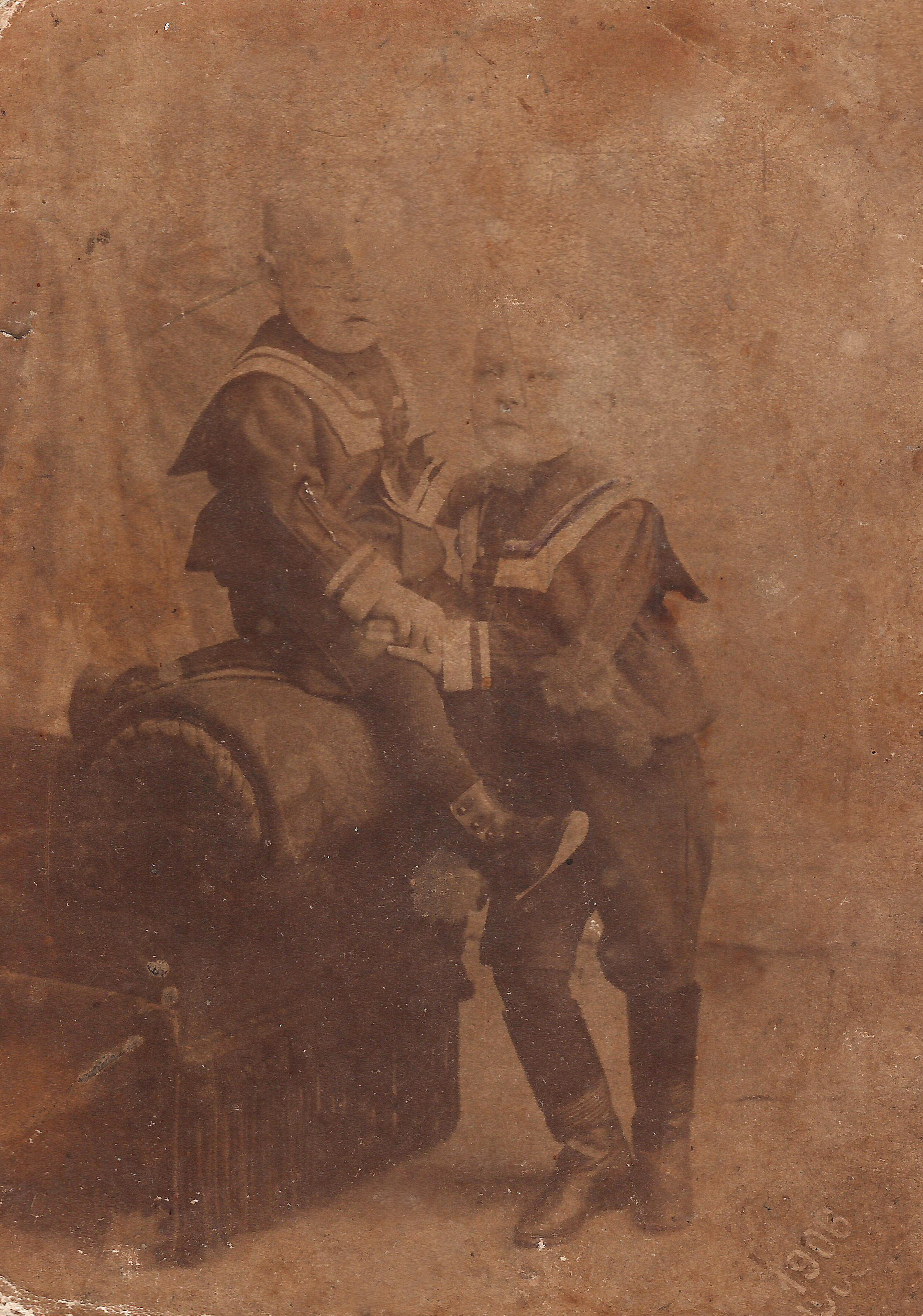 Отто и Евгений. 1906г Евгений Альфредович Анакер