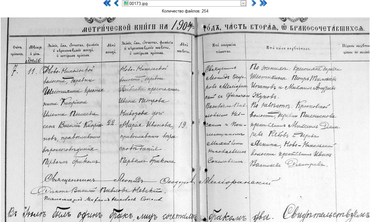 230_11_2410_Браки1904 Мария Ивановна (ст) Навозова