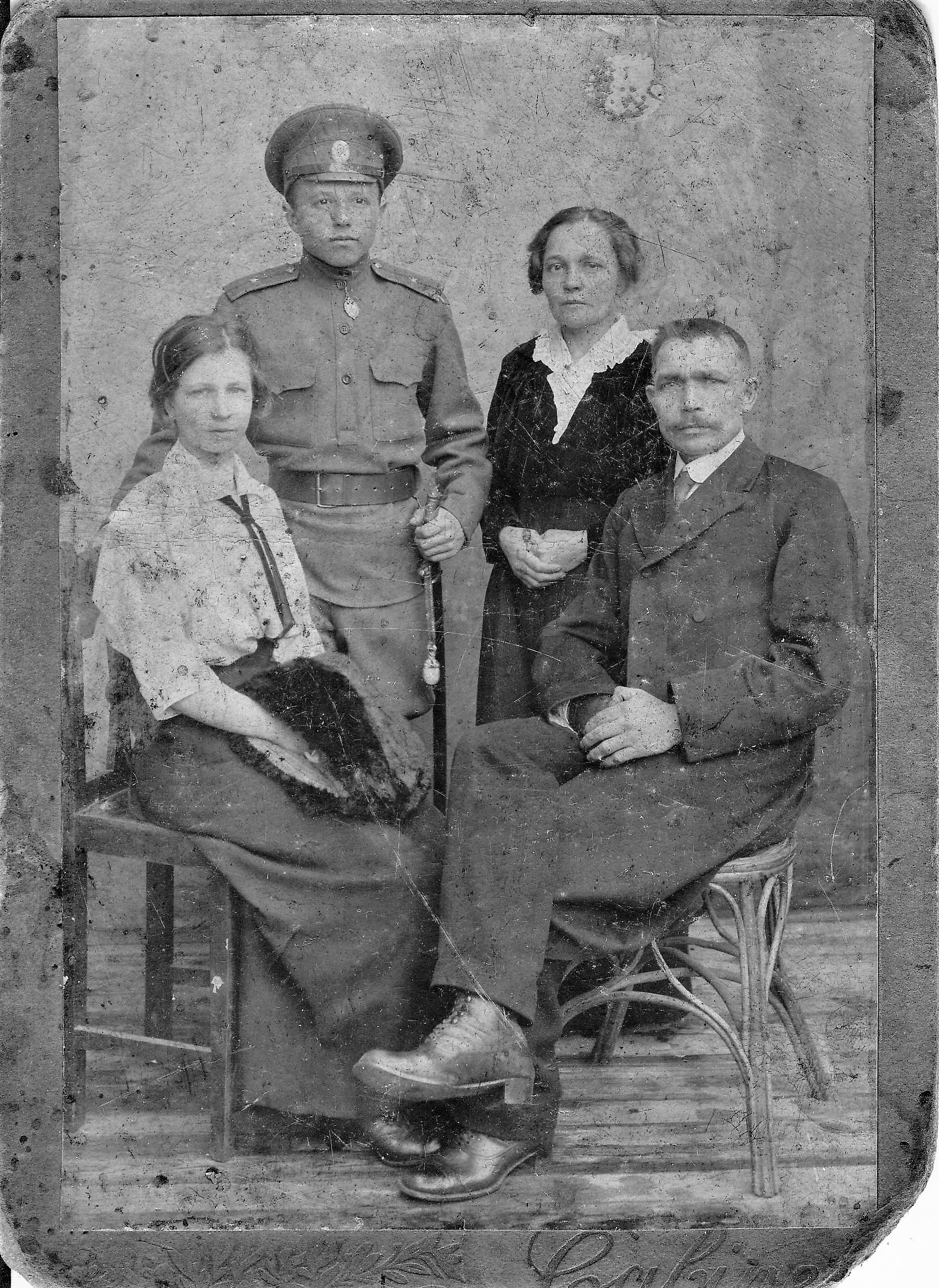 Тихменевы 1916г. Николай Ильич Сорокин