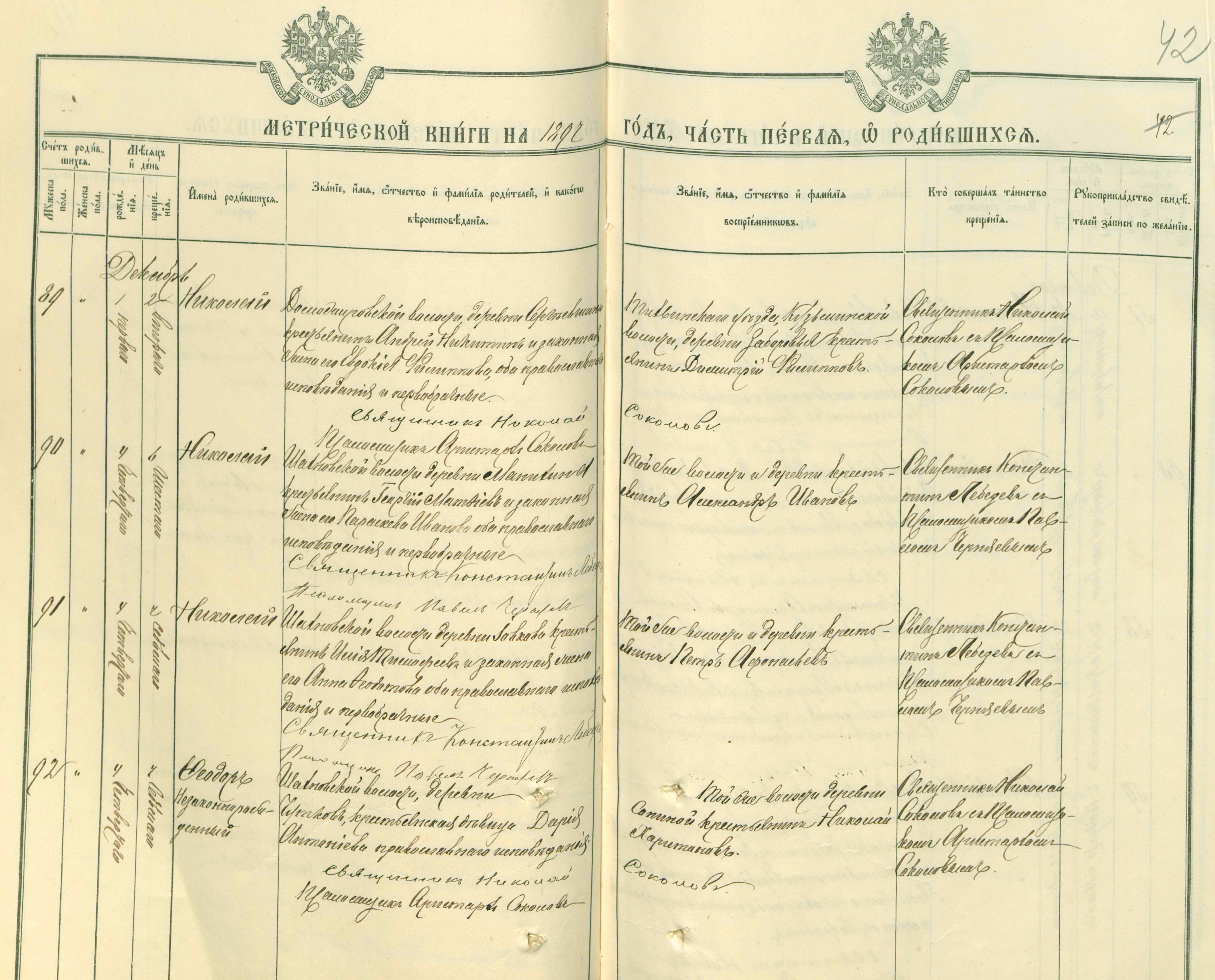 ЦГИАСПб_19_127_623_0045 Николай Ильич Тимофеев