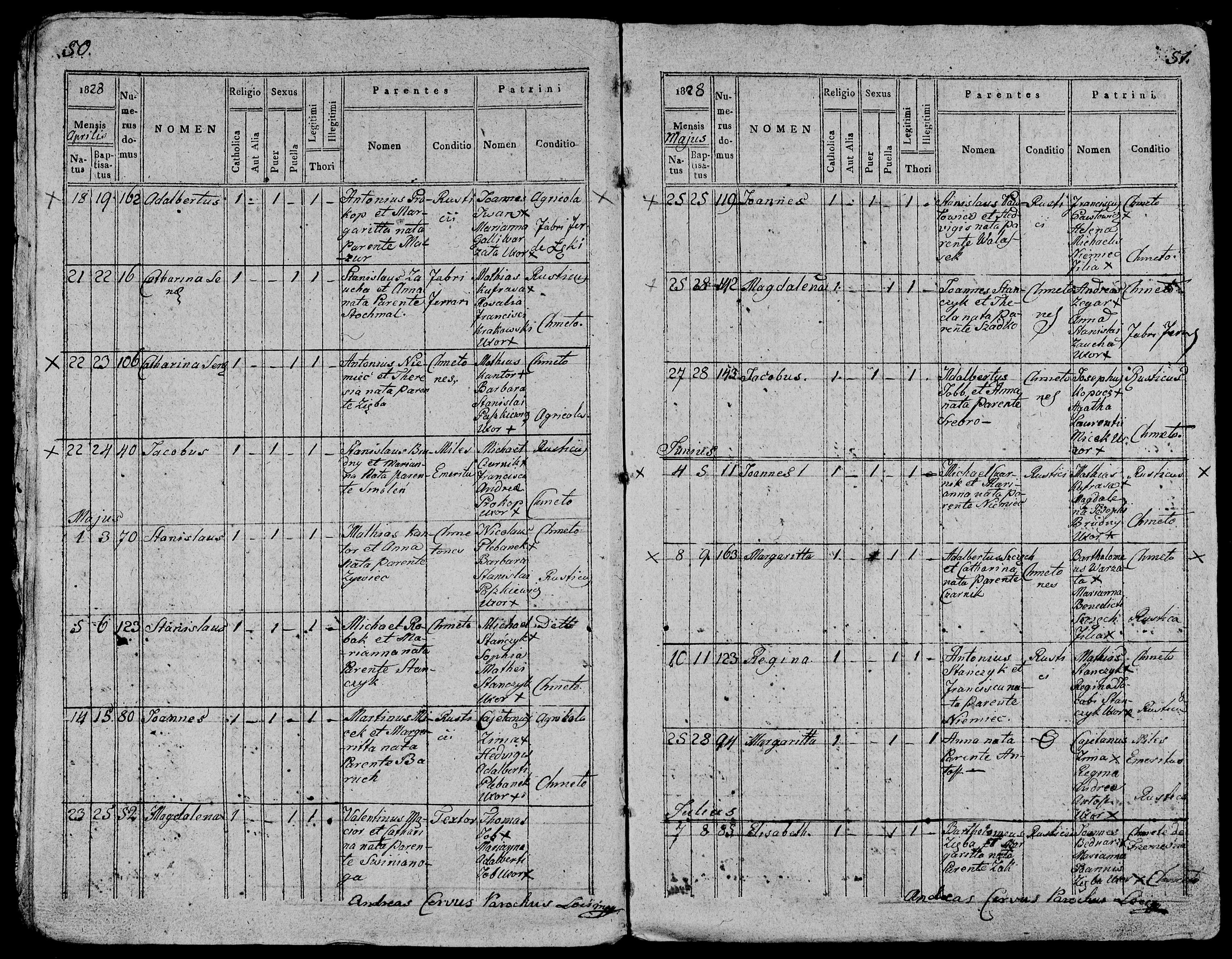 1828 Антоний Станчик Франциска Нимиц дочь Регина Регина Regina Станчик Stańczyk