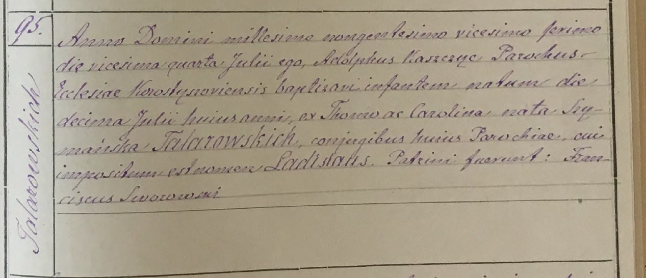 Владислав Томашевич Таляровский Talarowski