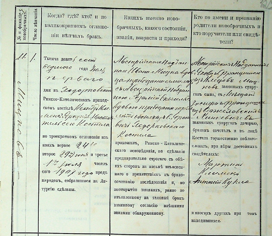 ДАЖО_178-3-228._1877-1907._Метрична_книга_Ходорківського_костелу Рузе Осиповна Линкевич