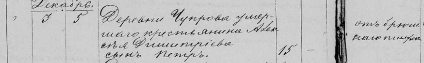 Смерть Петр Алексеевич