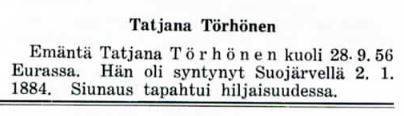 Tatjana Grigoreintytär Siikanen