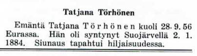 Tatjana Grigoreintytär Siikanen