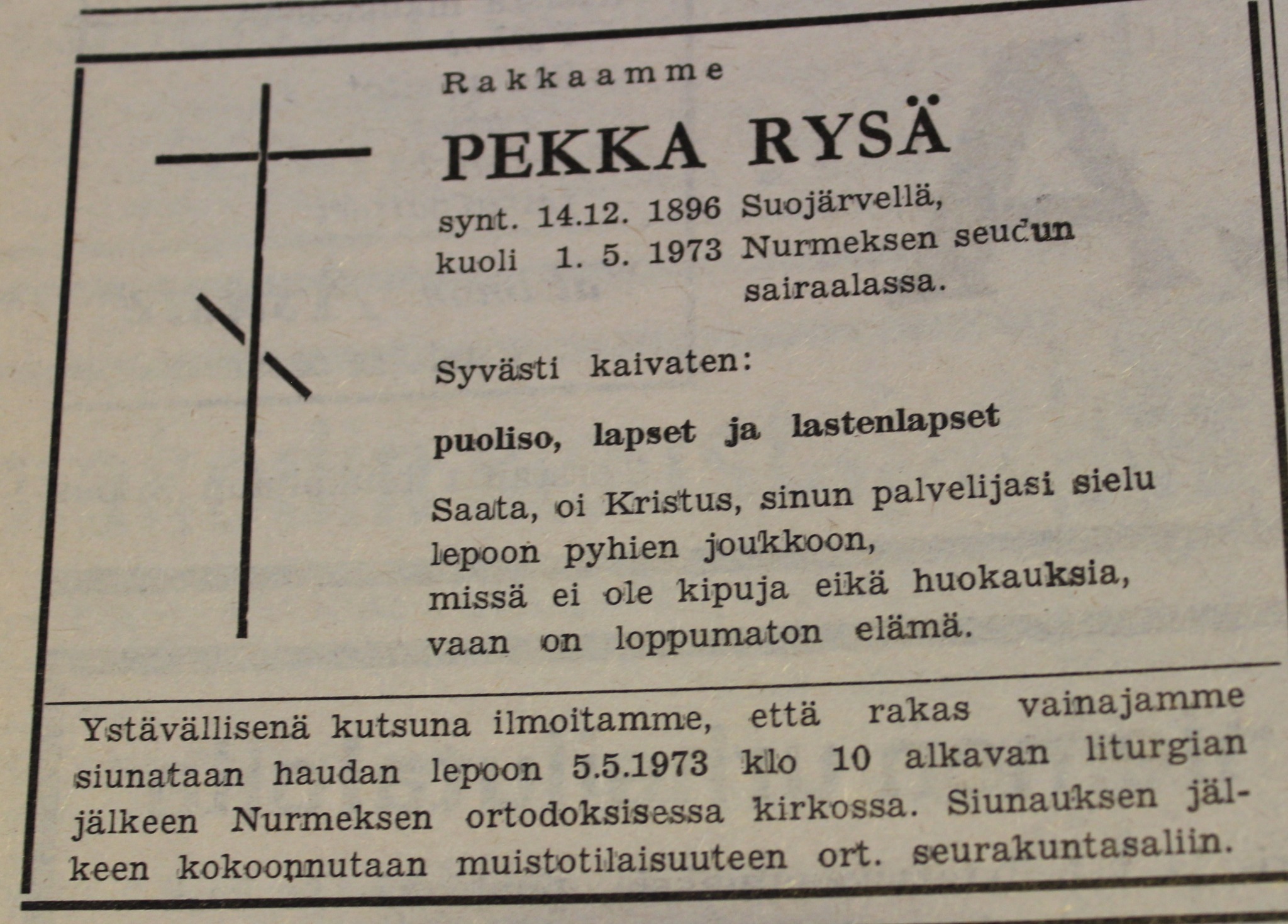 Pekka (Petter) Osipanpoika Rysä