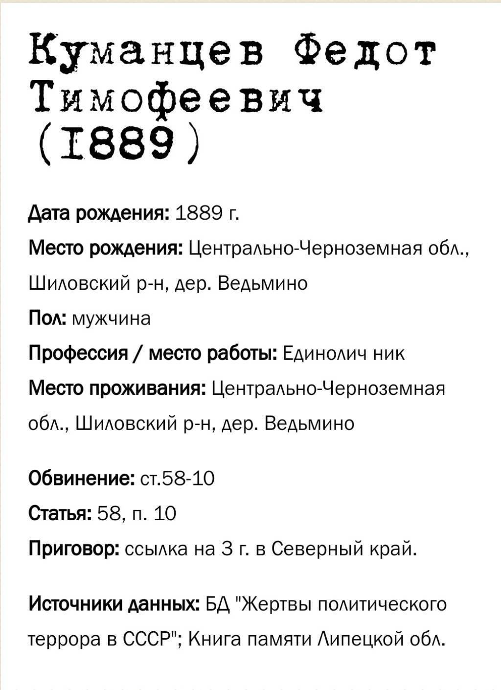 Федот Тимофеевич Куманцов